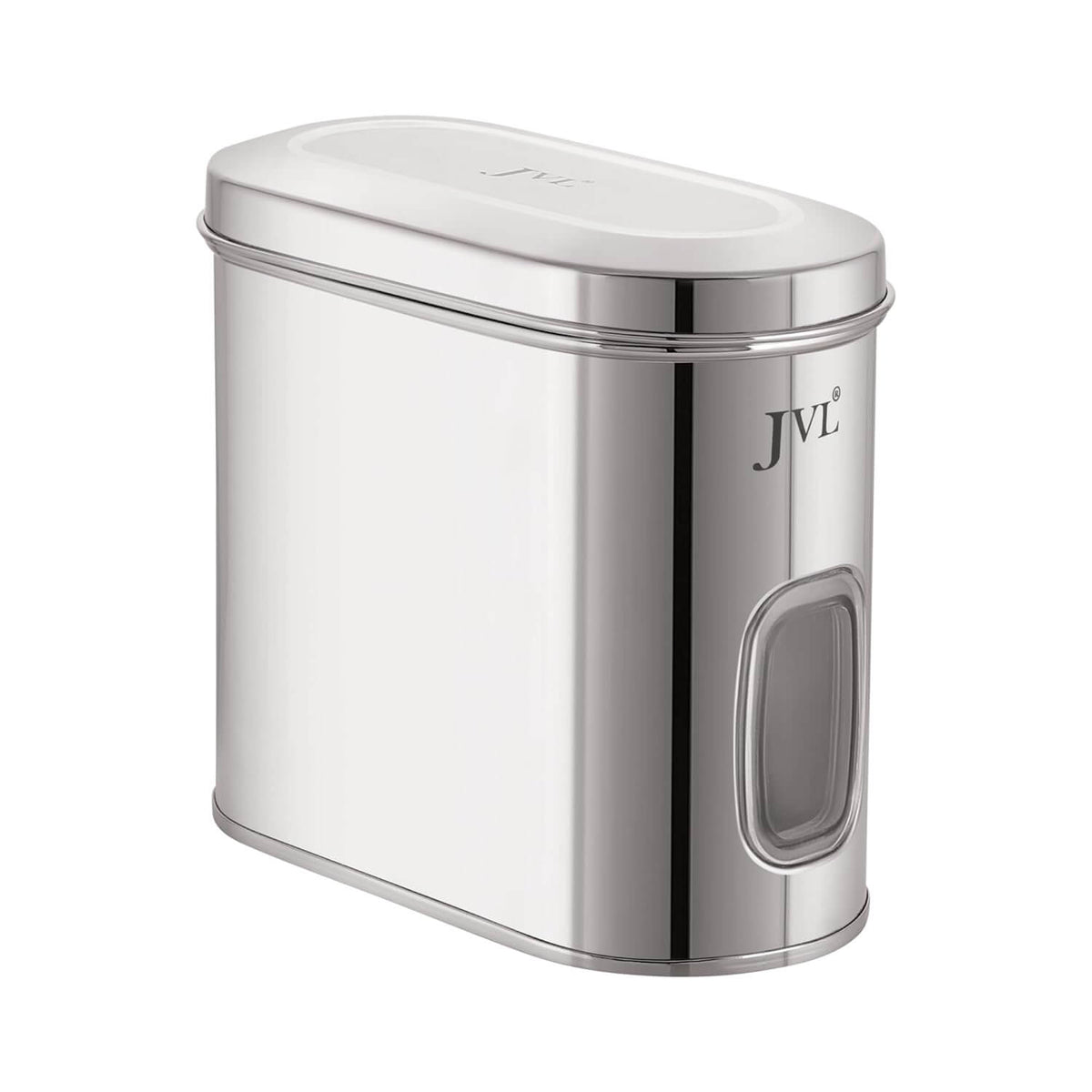 JVL Stainless Steel Kitchen Galaxy Window Storage Canister – Capsule Shape