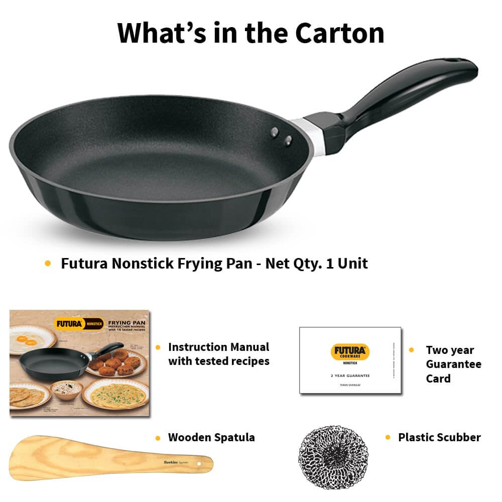 Hawkins Futura 20 cm Non-Stick Frying Pan – Hard-Anodized Black Cookware