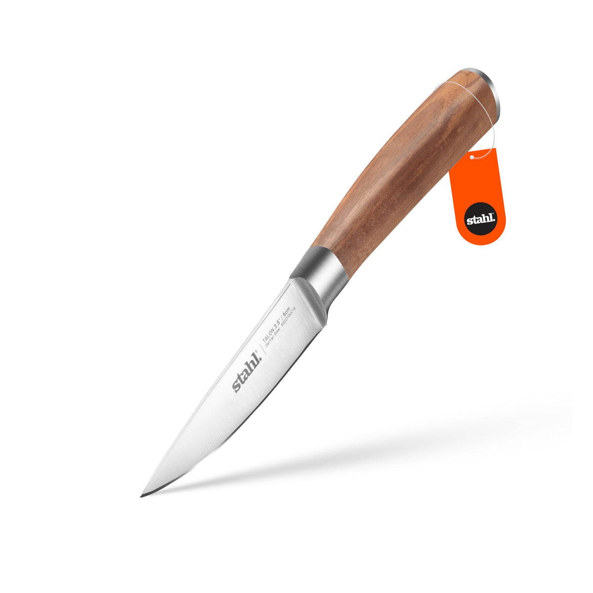 Stahl Talon paring knife with 9 cm German stainless steel blade and walnut wood handle