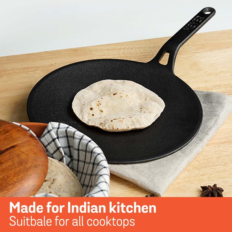 Iron Tawa for Roti, Chapati, and Dosa Cooking