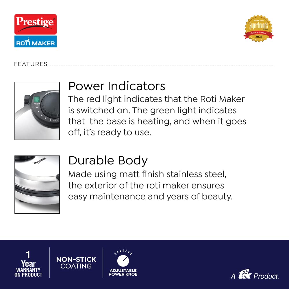 Prestige Roti Maker PRM 3.0 900-Watts