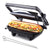 Hamilton Beach 1400W panini maker with adjustable height control and stainless steel body
