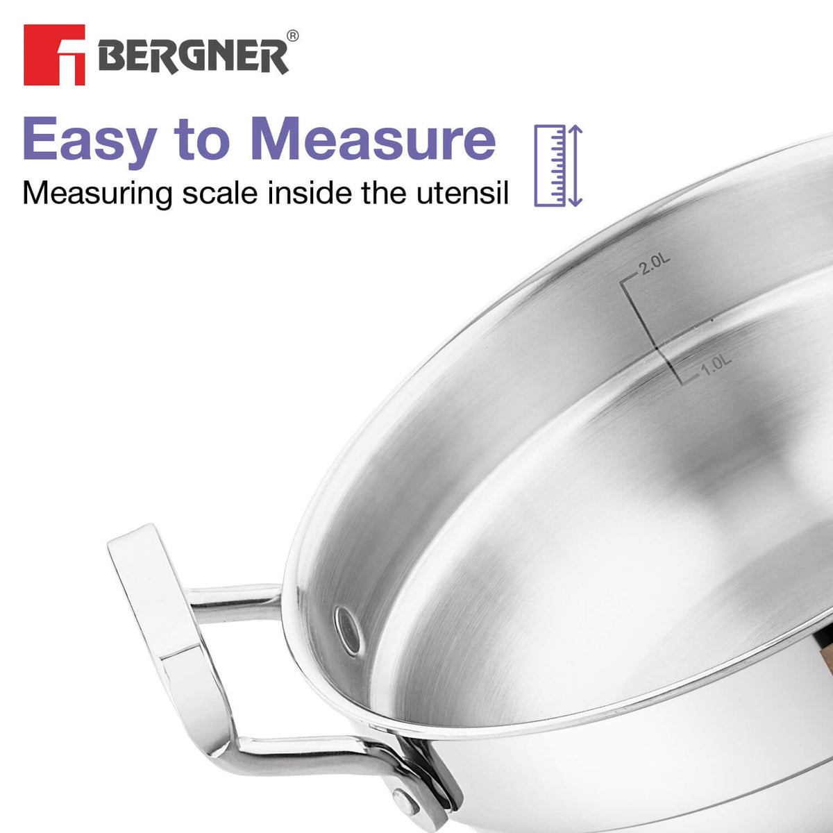 Triply multi kadai complete set with steam plates for healthy Indian cooking