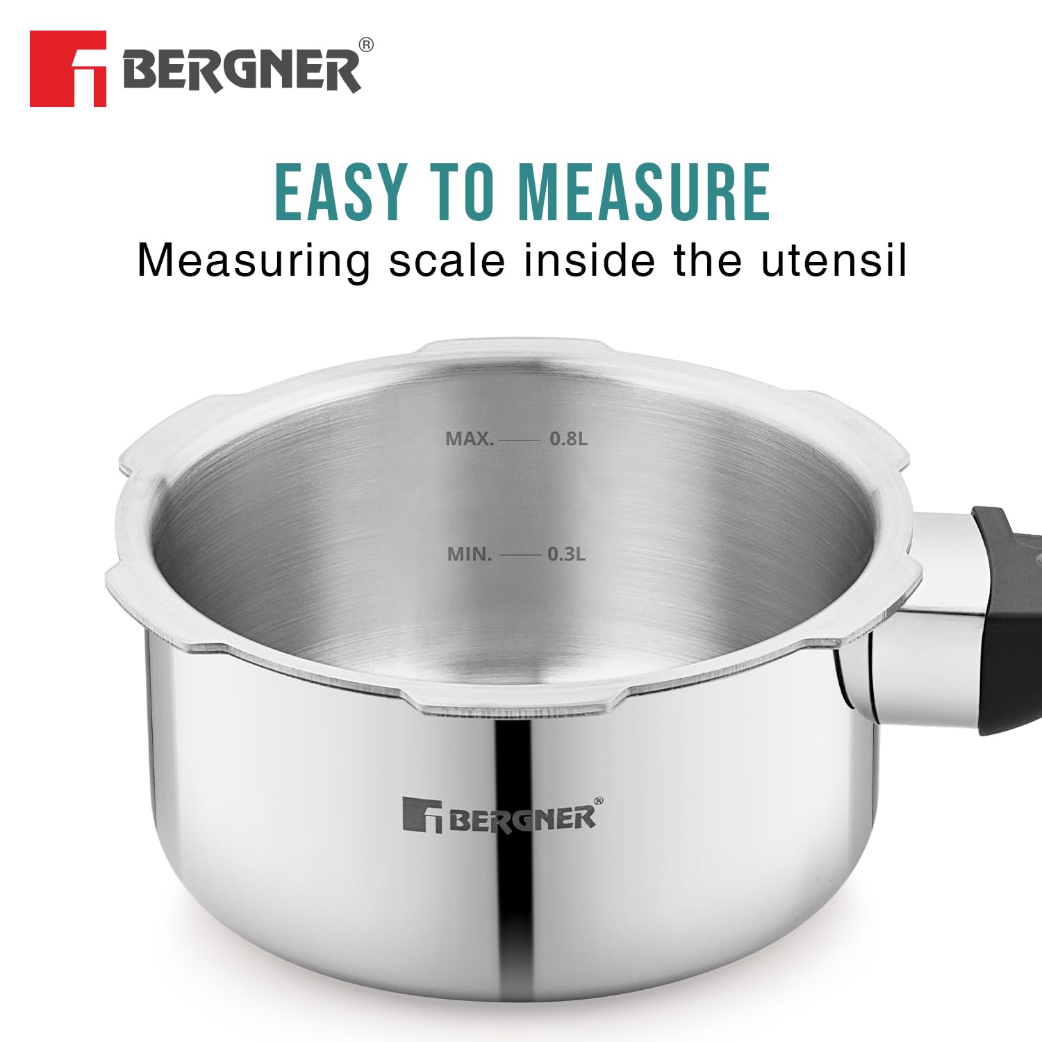 BERGNER TriMax Tri-Ply Stainless Steel Cooker With Outer Lid