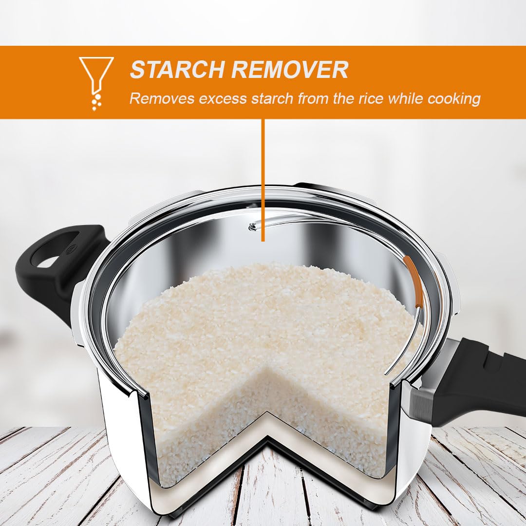 Elgi Ultra Starch Remover Container - Healthy Cooking Accessory for Pressure Cookers