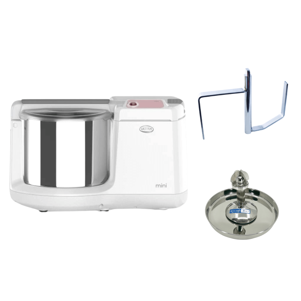 Elgi Ultra Mini Table Top Wet Grinder with stainless steel drum and attachments