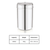 Mukti stainless steel kitchen storage jar with see-through lid and dimensions, ideal for organizing food.