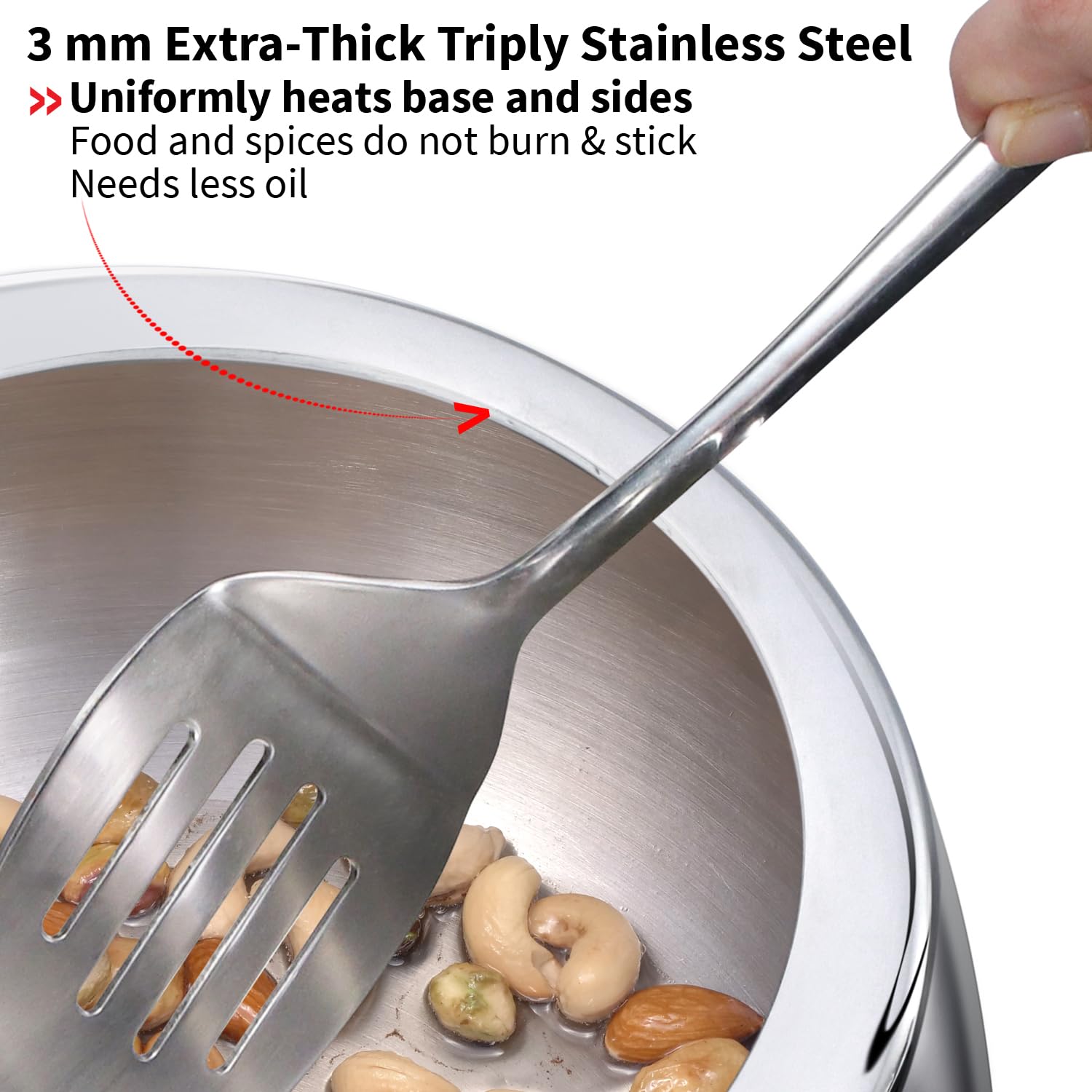 Hawkins 5 Litre Triply Contura Pressure Cooker – 3 mm Tri-Ply Stainless Steel, Gas & Induction (SSTCO50)
