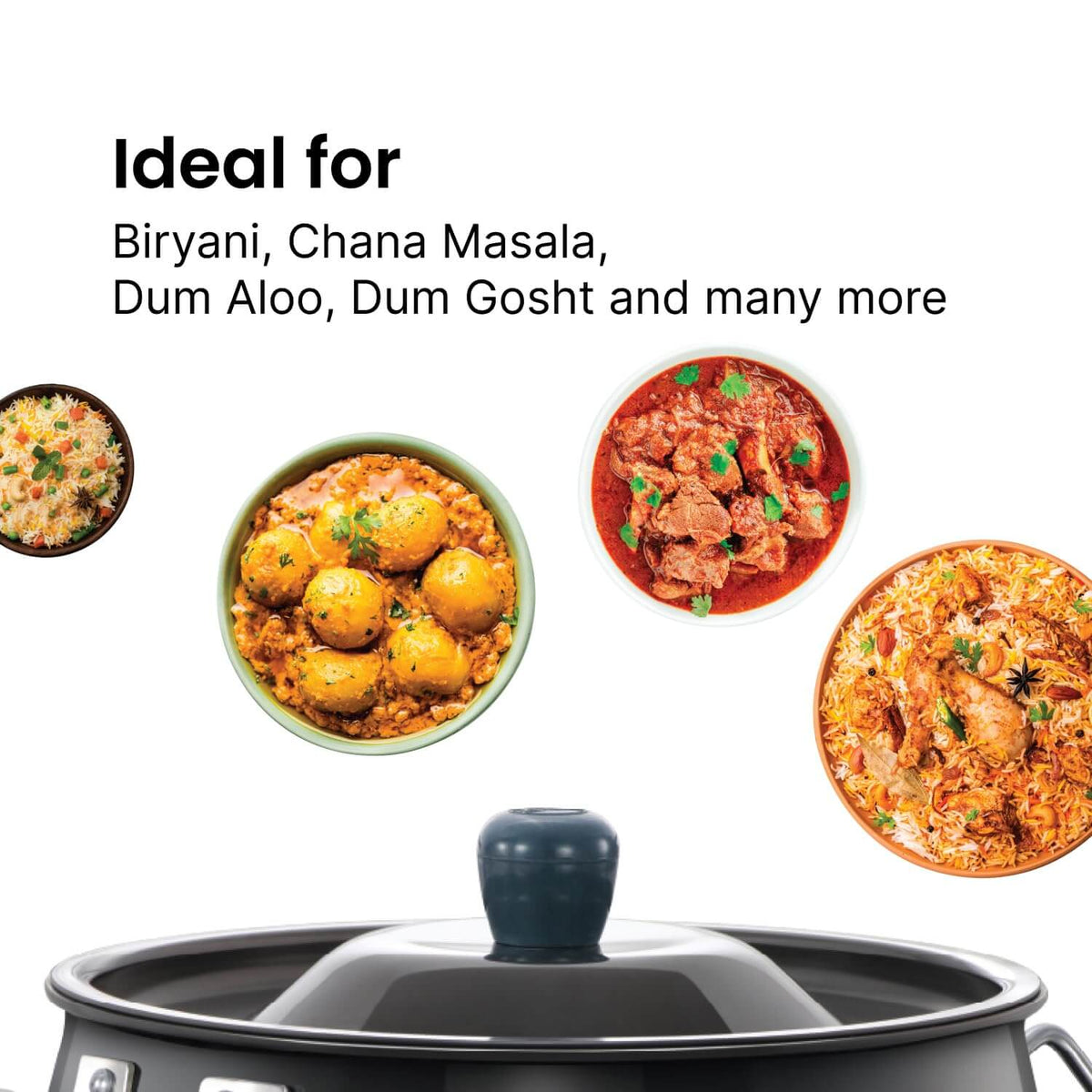 Hawkins BigBoy 8L handi for authentic dum biryani preparations
