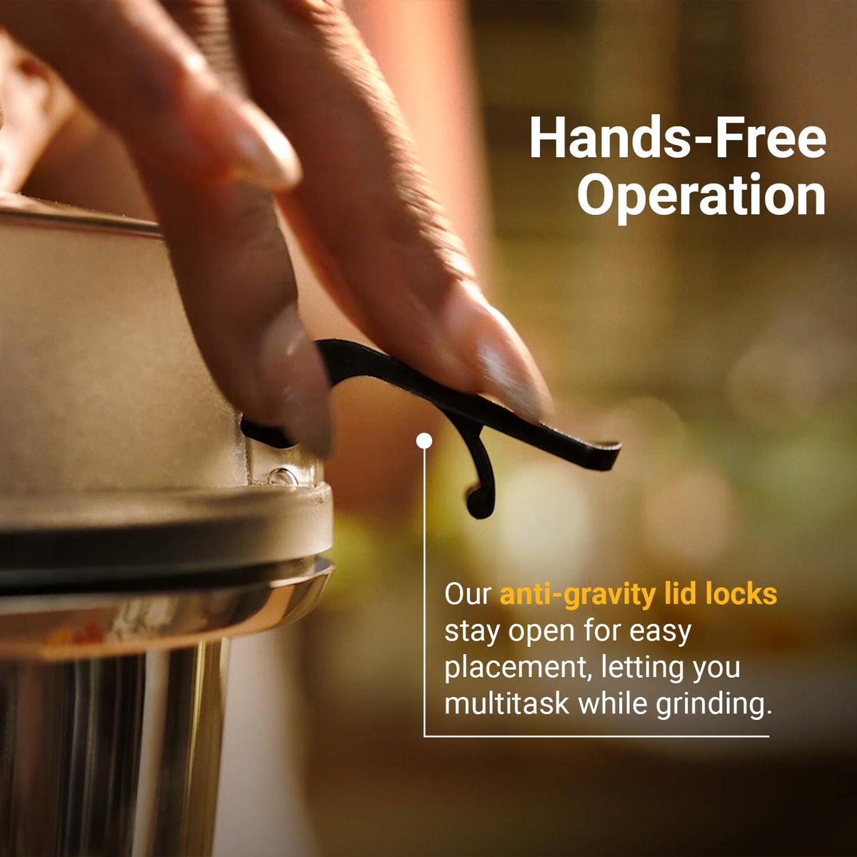 Atomberg Zenova Mixer Grinder with Unique Coarse Mode | Advanced Safety Features | 4 Jars including Chopper Jar with Hands Free Operation (Black)