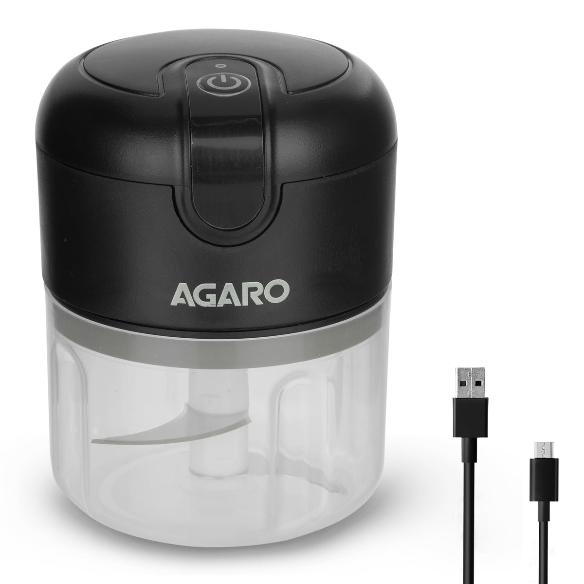 AGARO Elite Mini Electric Chopper - Rechargeable with Stainless Steel Blades