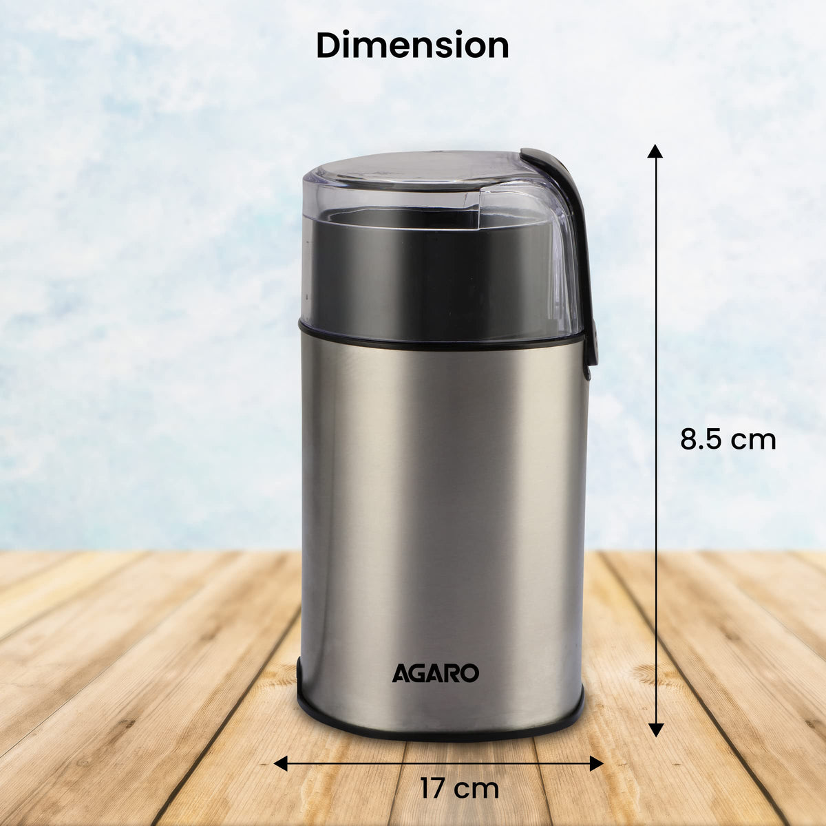AGARO Grand Coffee Grinder, Stainless Steel Electric, Capacity 60 GMS Dry Coffee Bean