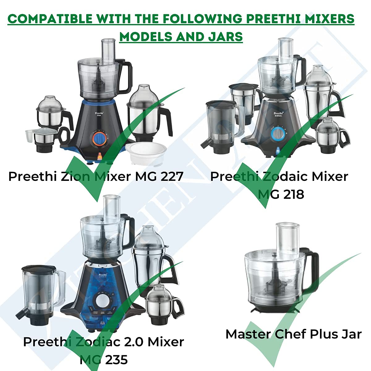 Replacement Gear Box Attachment compatible with Preethi Zodiac Mixer Grinder's MasterChef plus jar