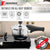 Stainless steel pressure cooker combo with Bakelite handle and silicone gasket details