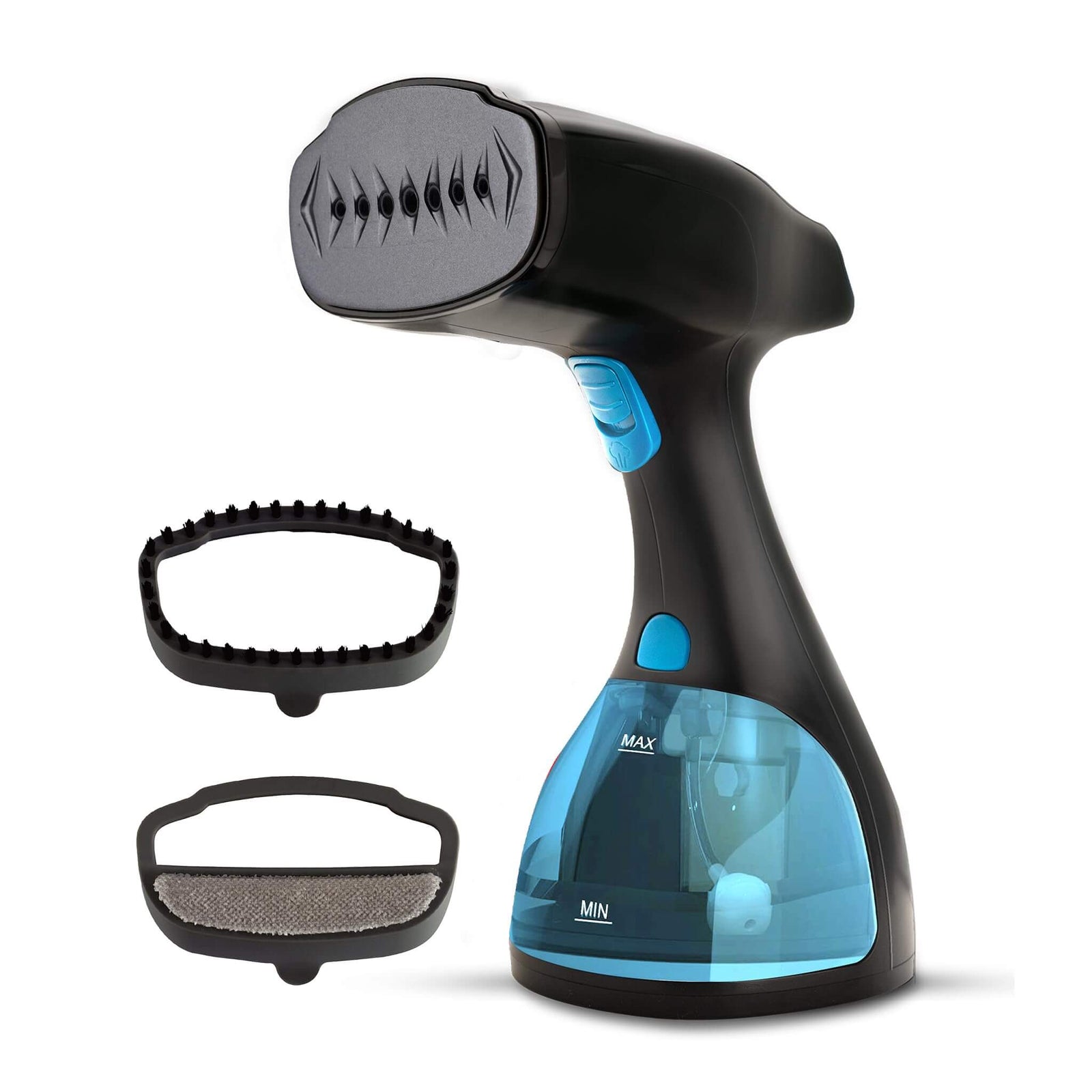AGARO Signify blue handheld garment steamer with ceramic nozzle and water tank