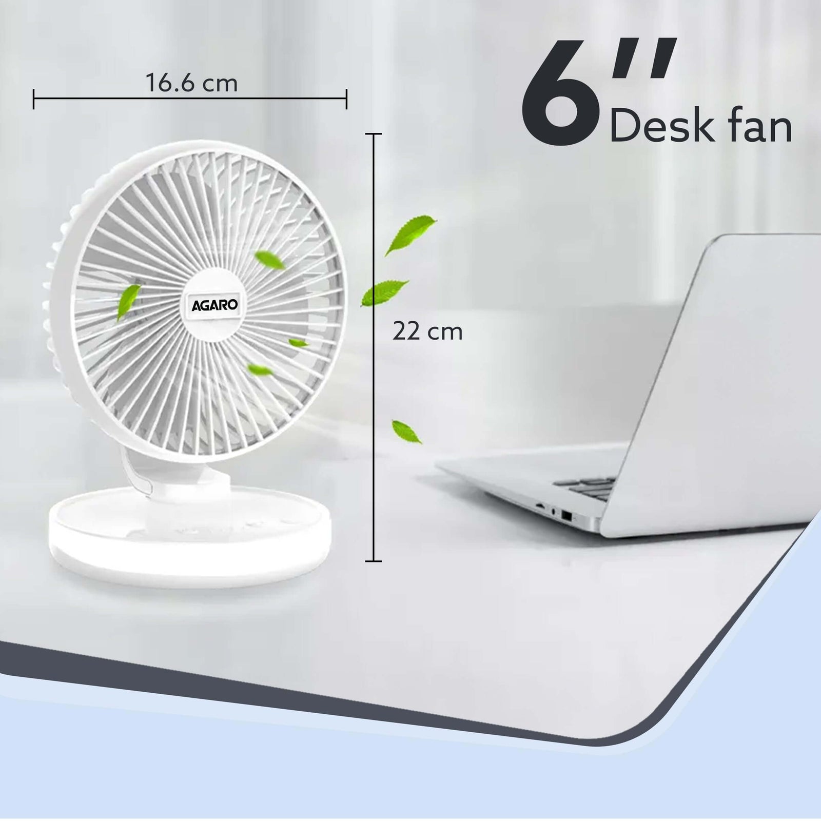 AGARO Alpha Mini 4-inch portable fan