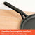 Black Cast Iron Chapati Pan with Canvas Grip Handle