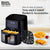 Family-sized 6.5L air fryer with see-through design and multiple cooking functions