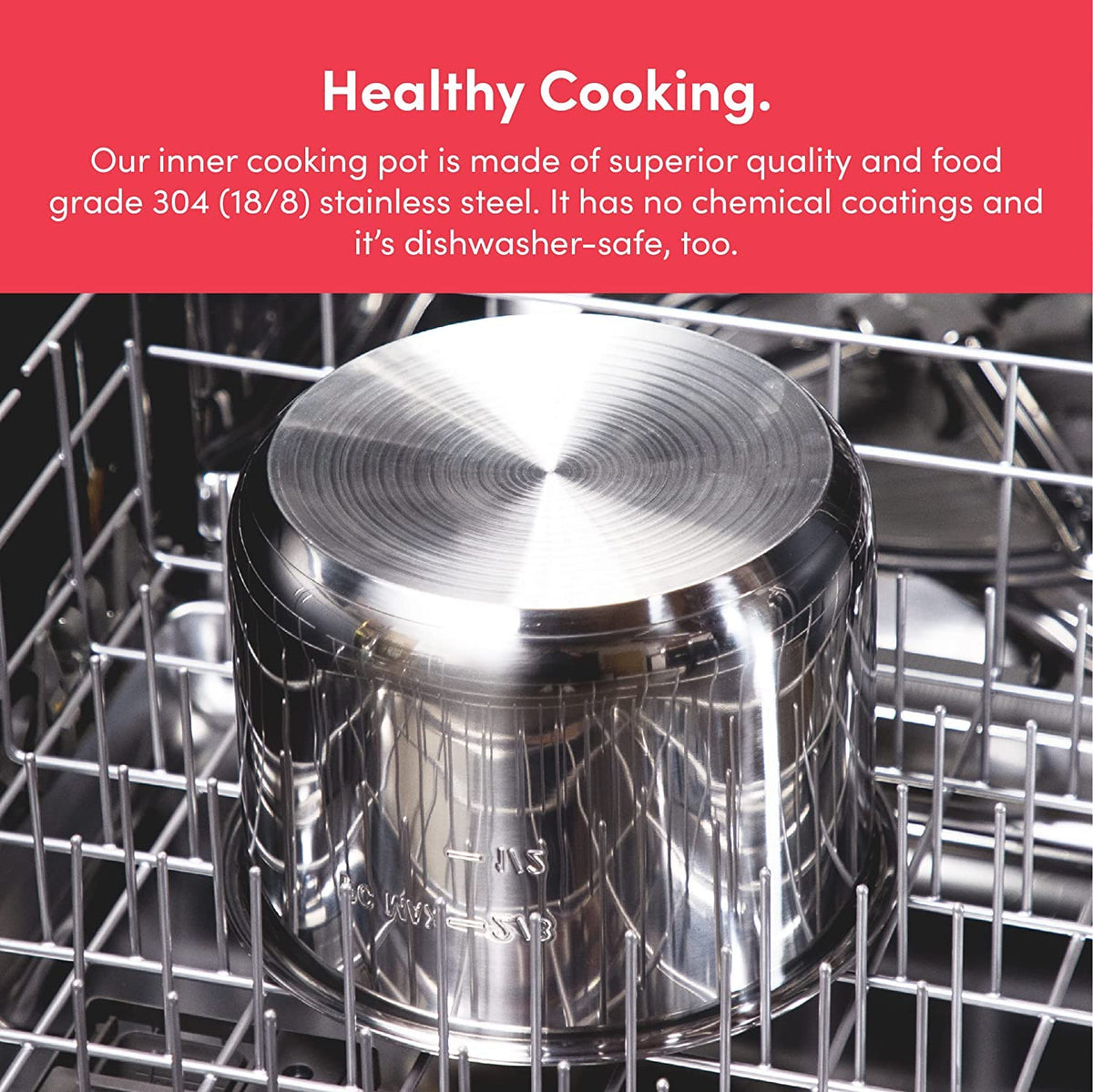 Nutricook Smart Pot 2 9 appliances in 1 infographic showing pressure cooker, sauté pot, slow cooker, rice cooker, steamer, sous vide, soup maker, yogurt maker, and food warmer