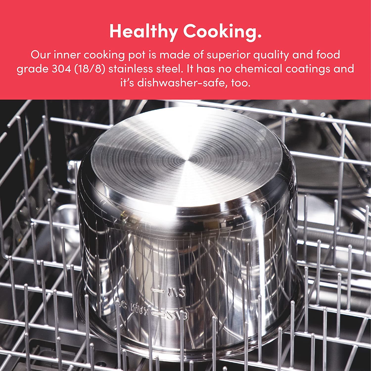 Nutricook Smart Pot 2 9 appliances in 1 infographic showing pressure cooker, sauté pot, slow cooker, rice cooker, steamer, sous vide, soup maker, yogurt maker, and food warmer