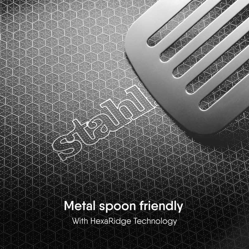 Stahl Artisan Hybrid Flat Tawa with Honeycomb Non-Stick Surface