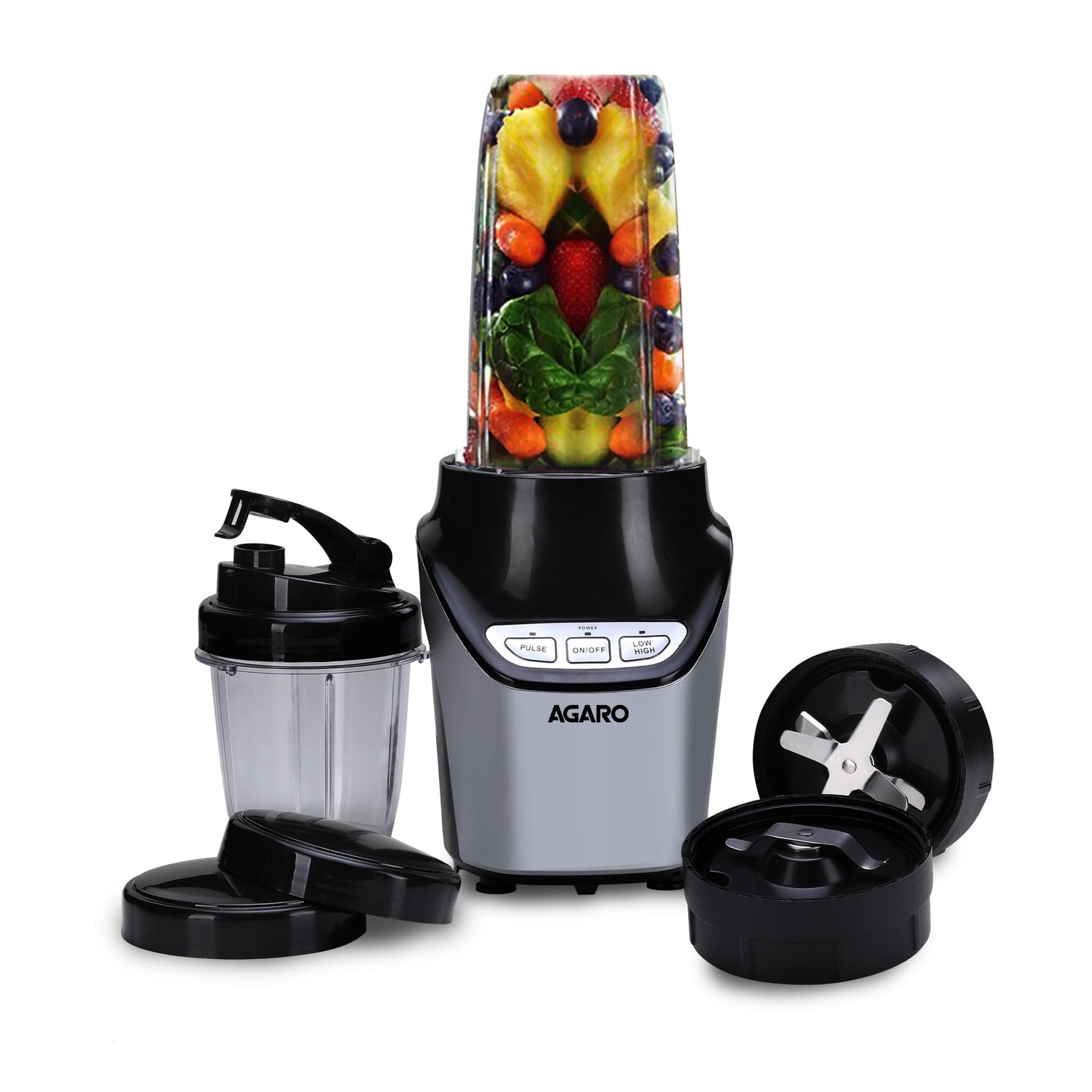 AGARO Marvel Nutri Blender, 1000W, 2 BPA-Free Tritan Jars