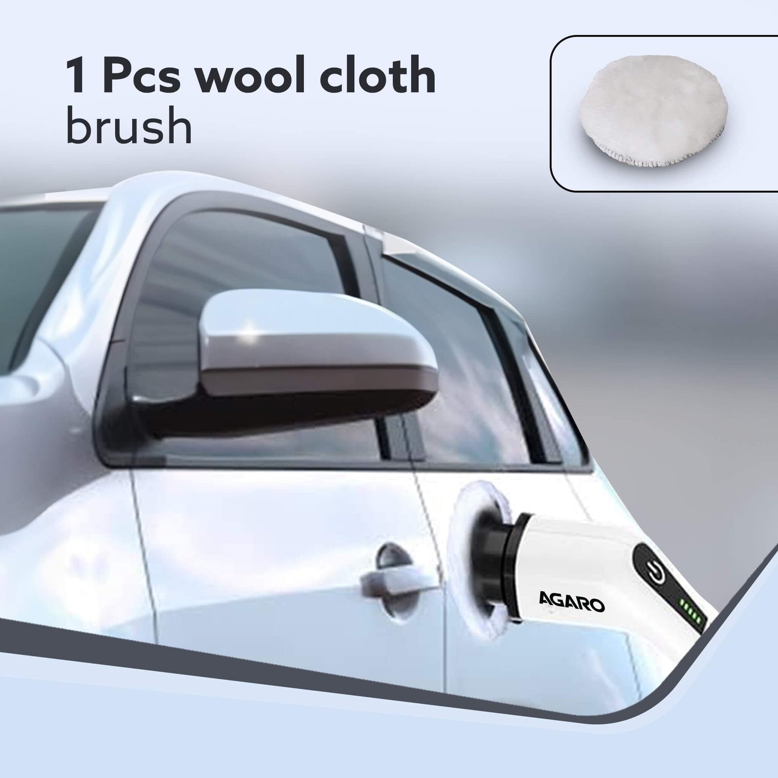 AGARO 10-piece replacement attachment set with brushes and cleaning pads for spin scrubber