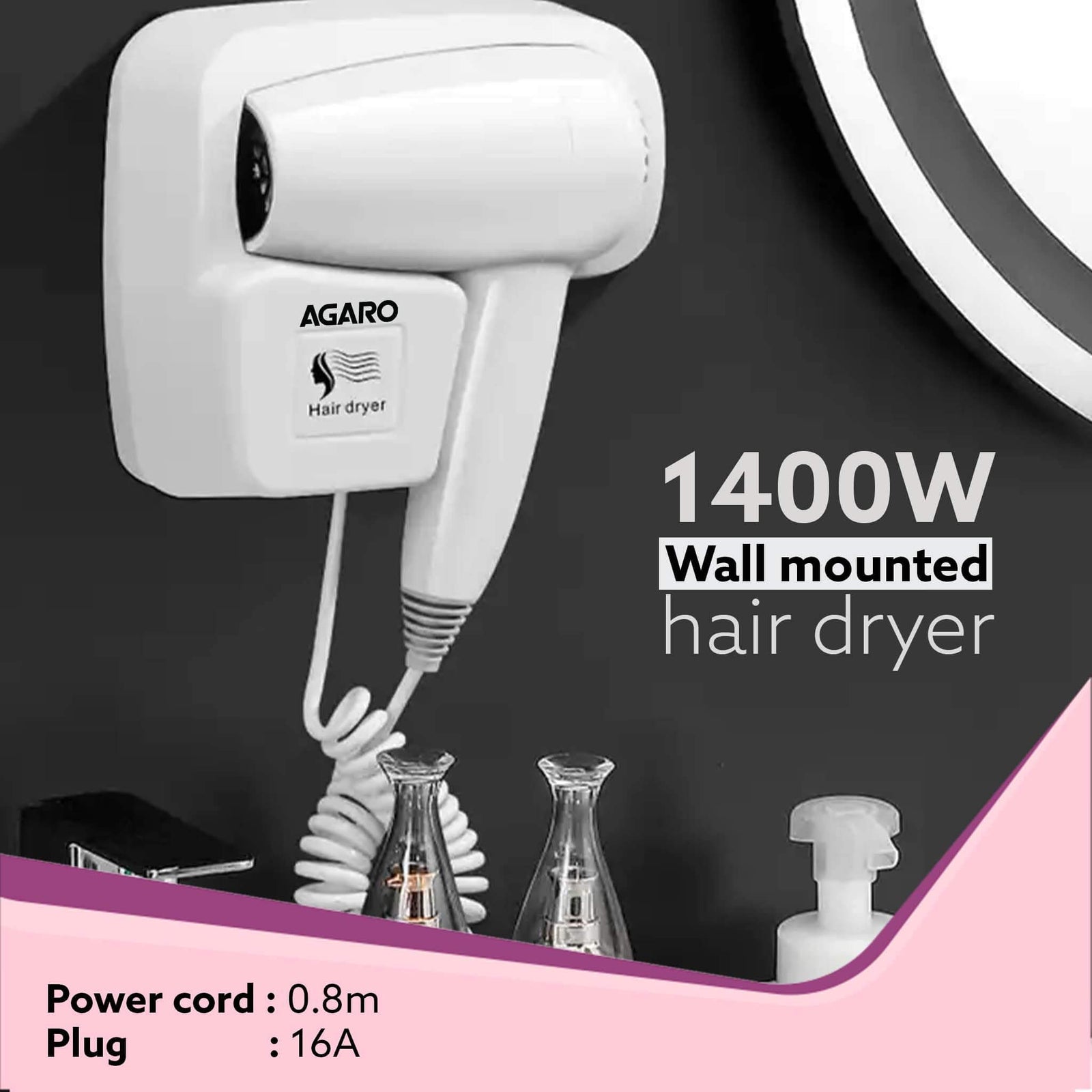 AGARO HD1417 Hair Dryer packaging and contents