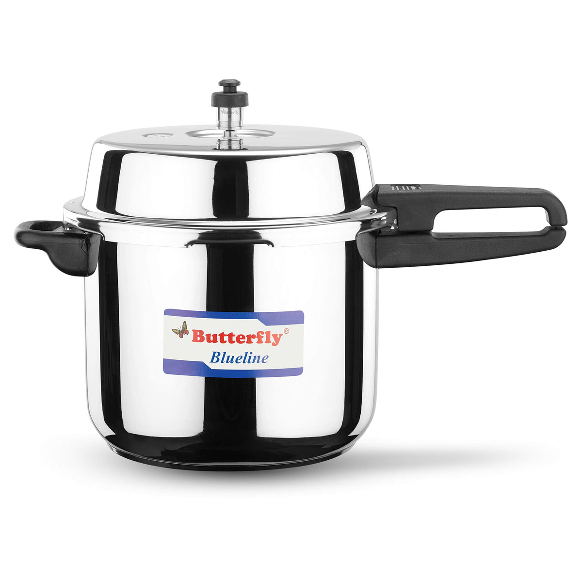 Butterfly Blue Line Stainless Steel Outer Lid Pressure Cooker, 10L – Durable &amp; Safe