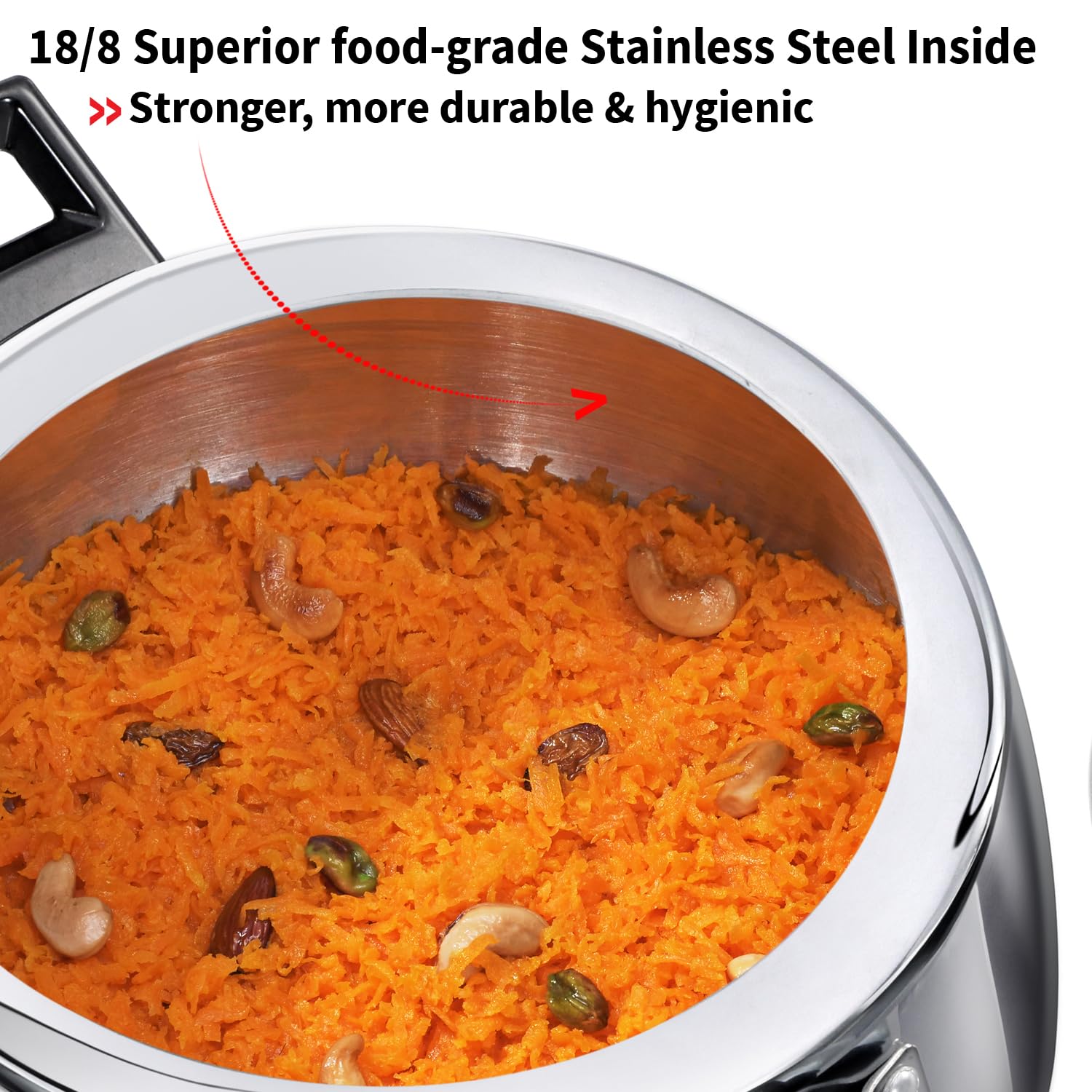 Hawkins 5 Litre Triply Contura Pressure Cooker – 3 mm Tri-Ply Stainless Steel, Gas & Induction (SSTCO50)
