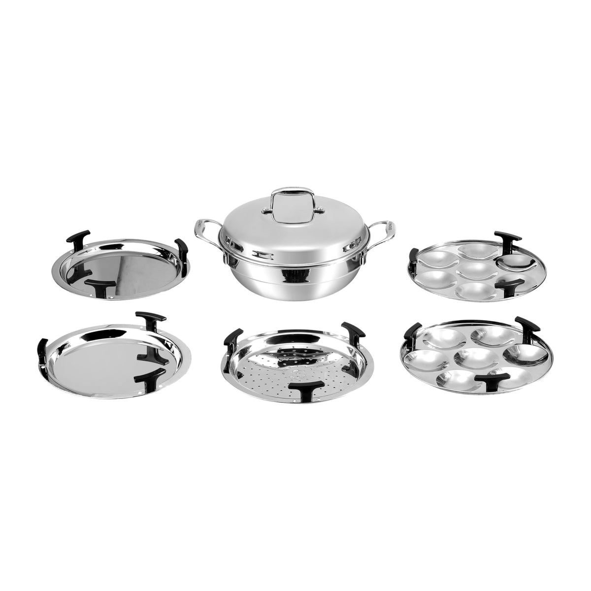 Vinod Platinum PMUKD5 stainless steel multipurpose kadai 4 L 26 cm