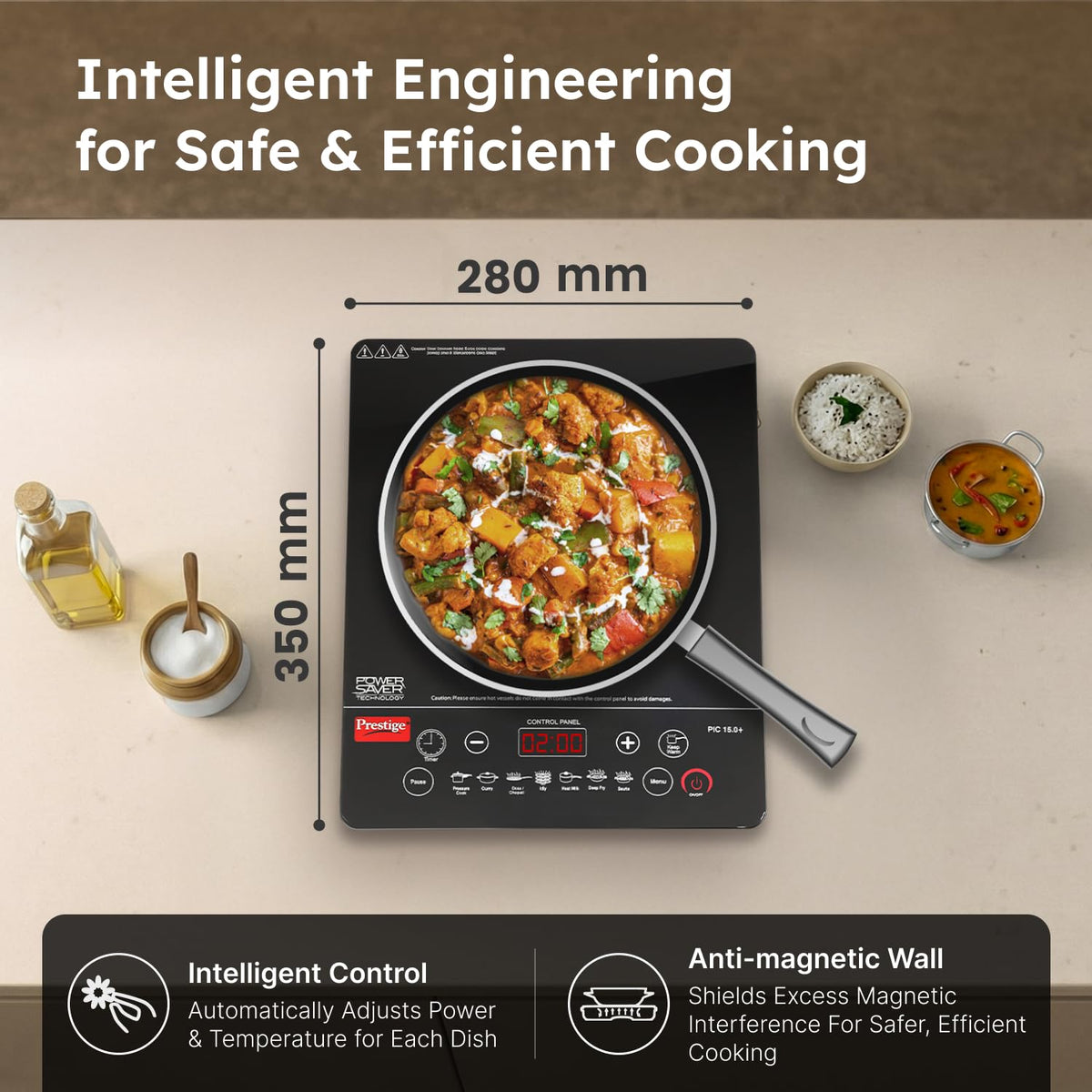 Prestige induction cooktop for dosa idli and pressure cooking
