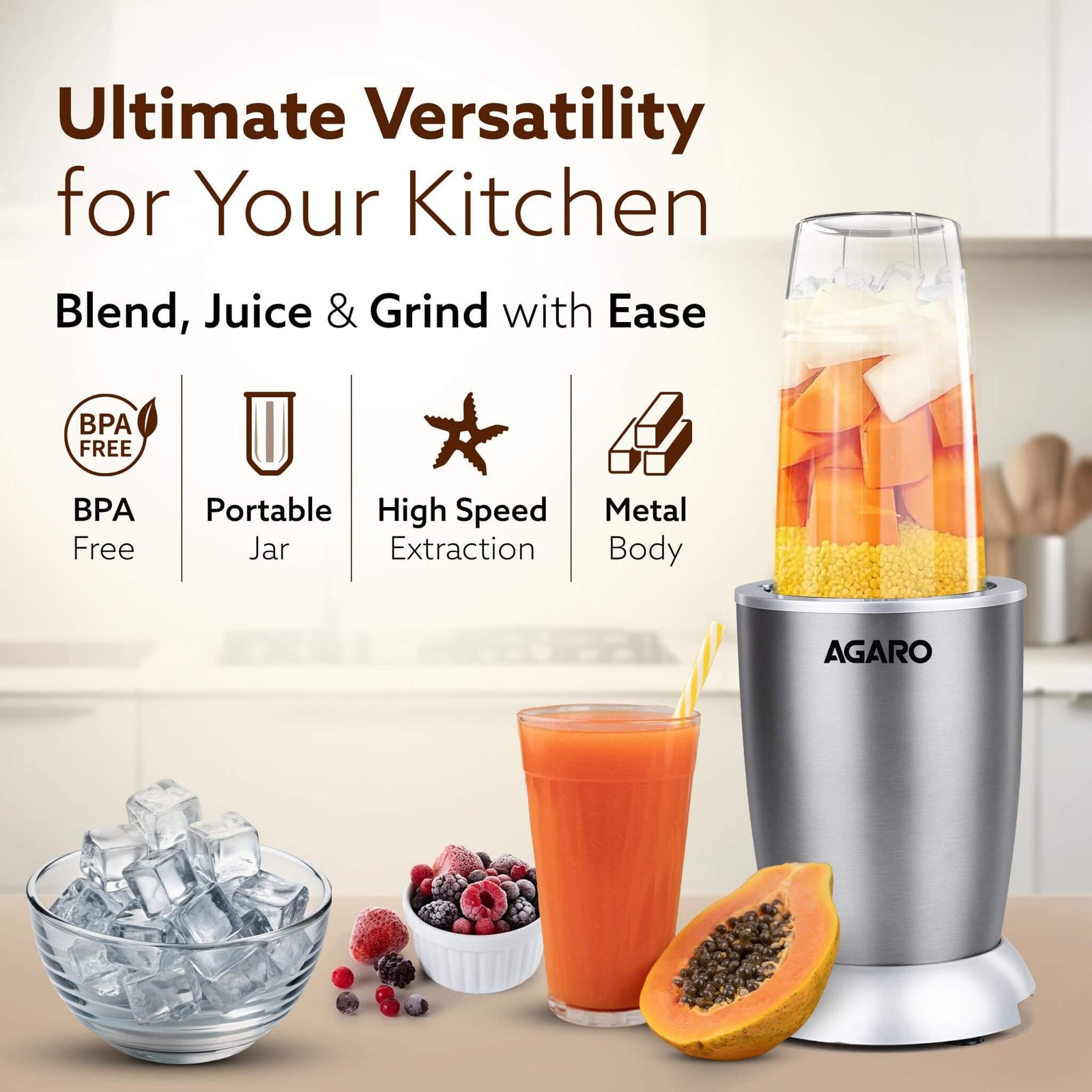AGARO Nutri-Max 1000W Personal Blenders