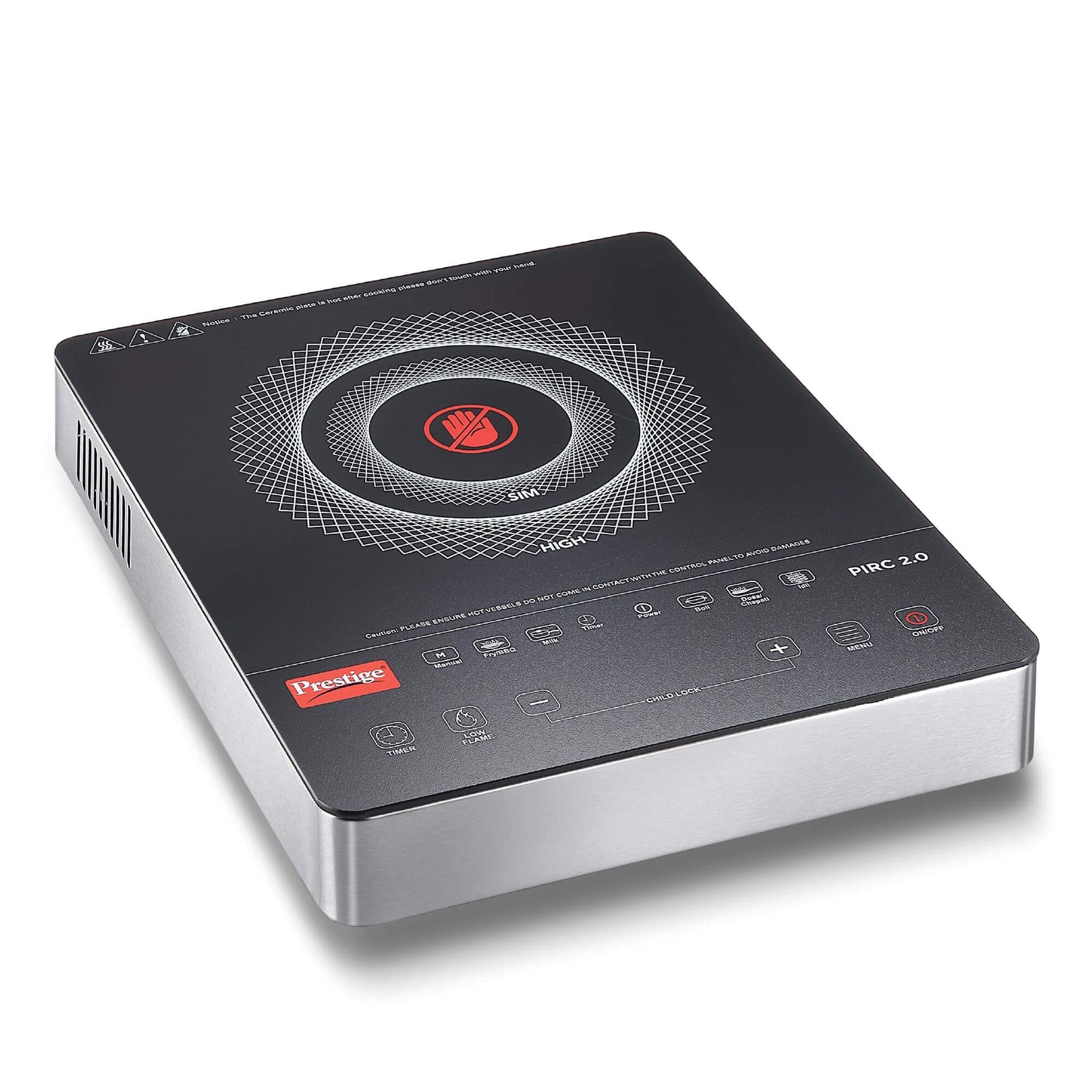 Prestige PIRC 2.0 Infrared Cooktop front view