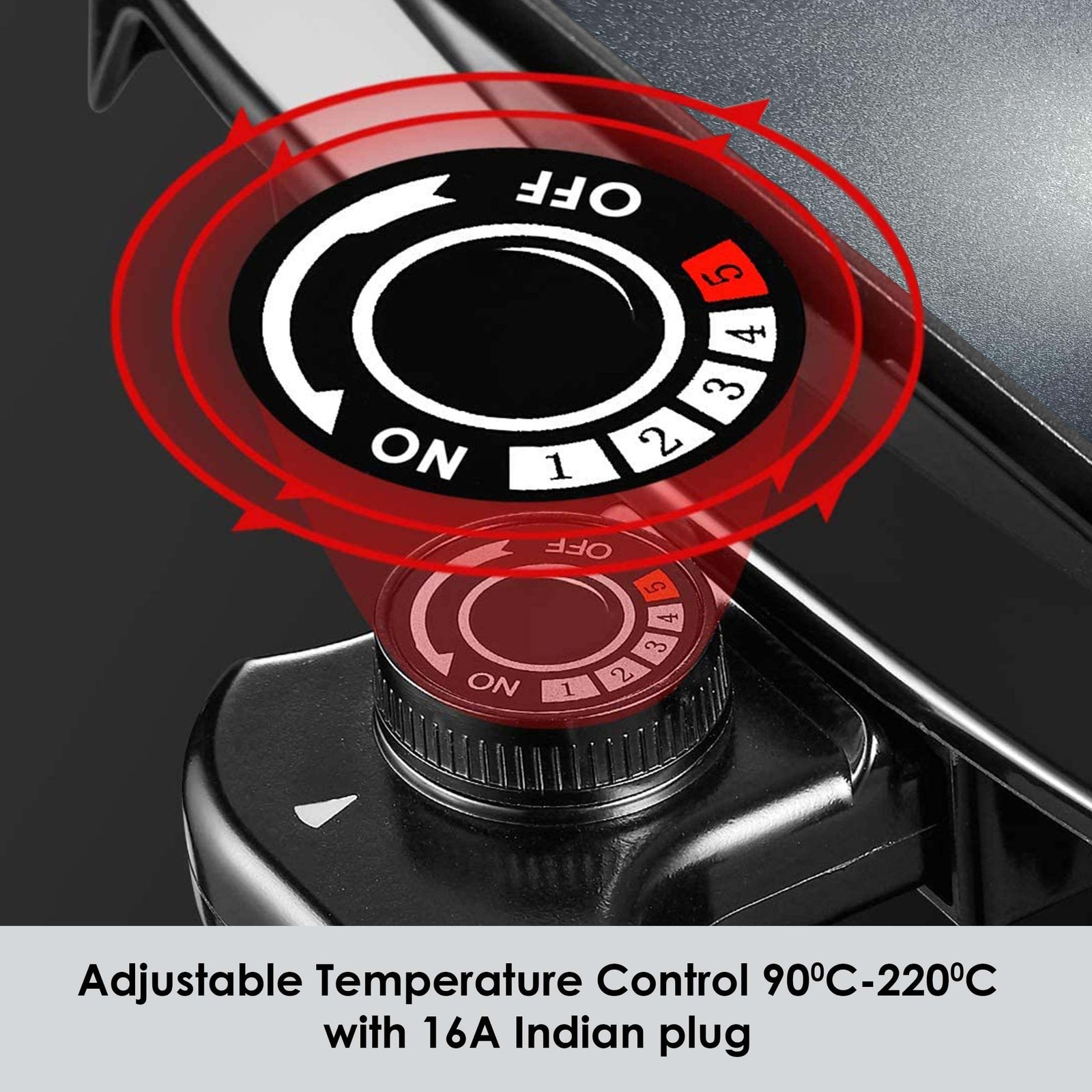 Pull-out oil box of AGARO 1600W BBQ Griller for easy cleaning