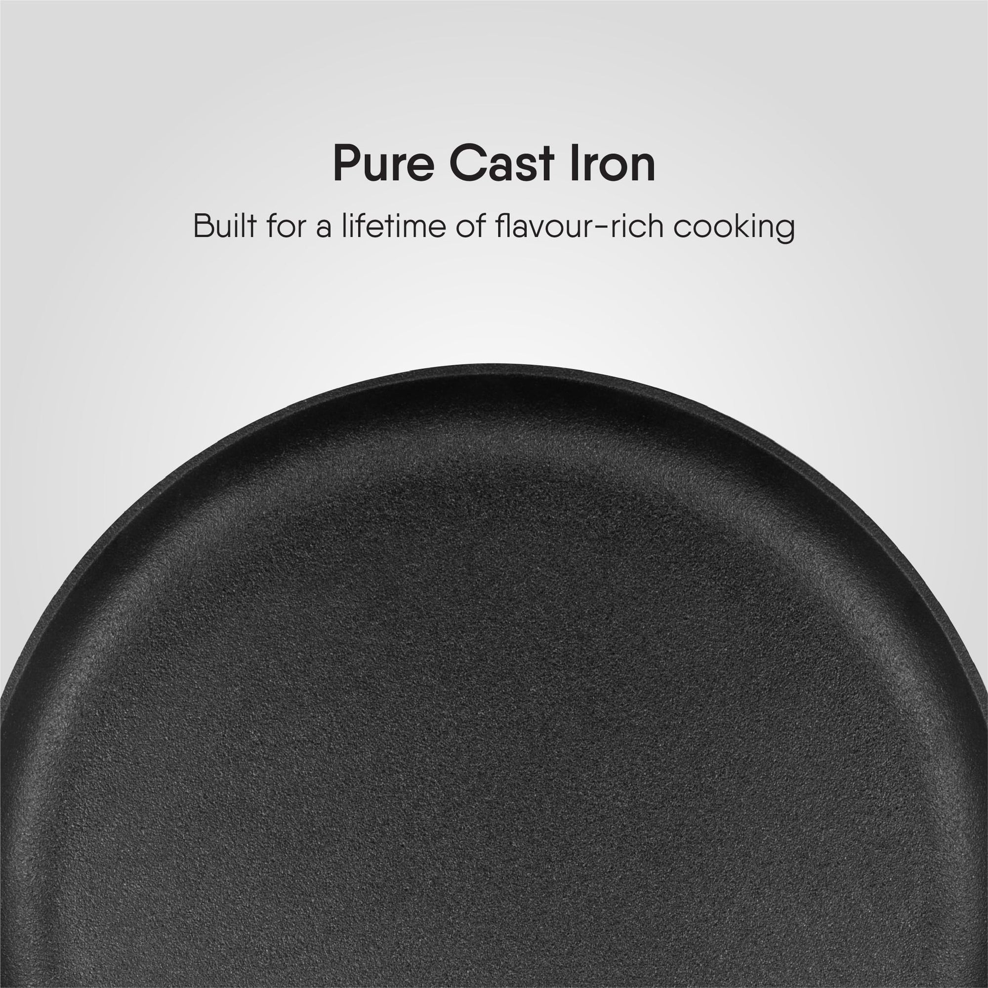 Stahl Blacksmith Cast Iron Dosa Tawa | Pre-Seasoned Induction Pan
