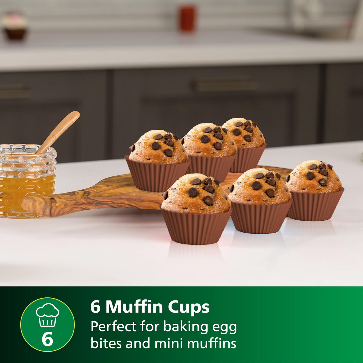 Philips Airfryer Home Baking Accessory Kit with Baking Pan, Muffin Cups and Hand Mitts, HD9810/01, Compatible with Large Airfryer