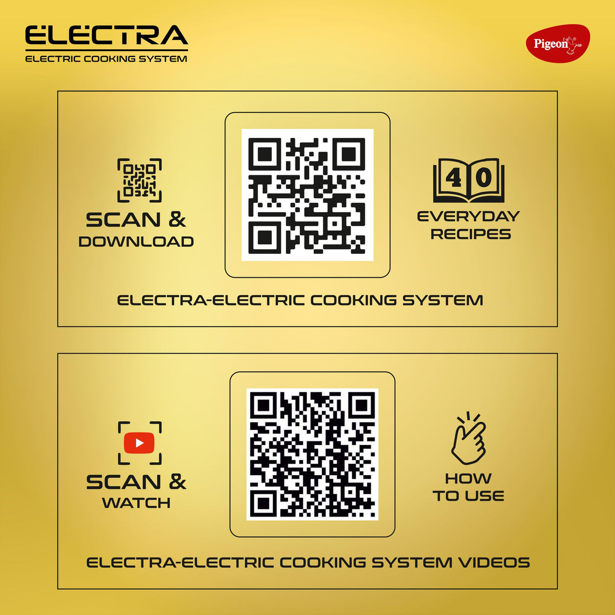 Pigeon Electra Smart 6 Litre Electric Pressure Cooker | 18 Preset Menus | Digital Display