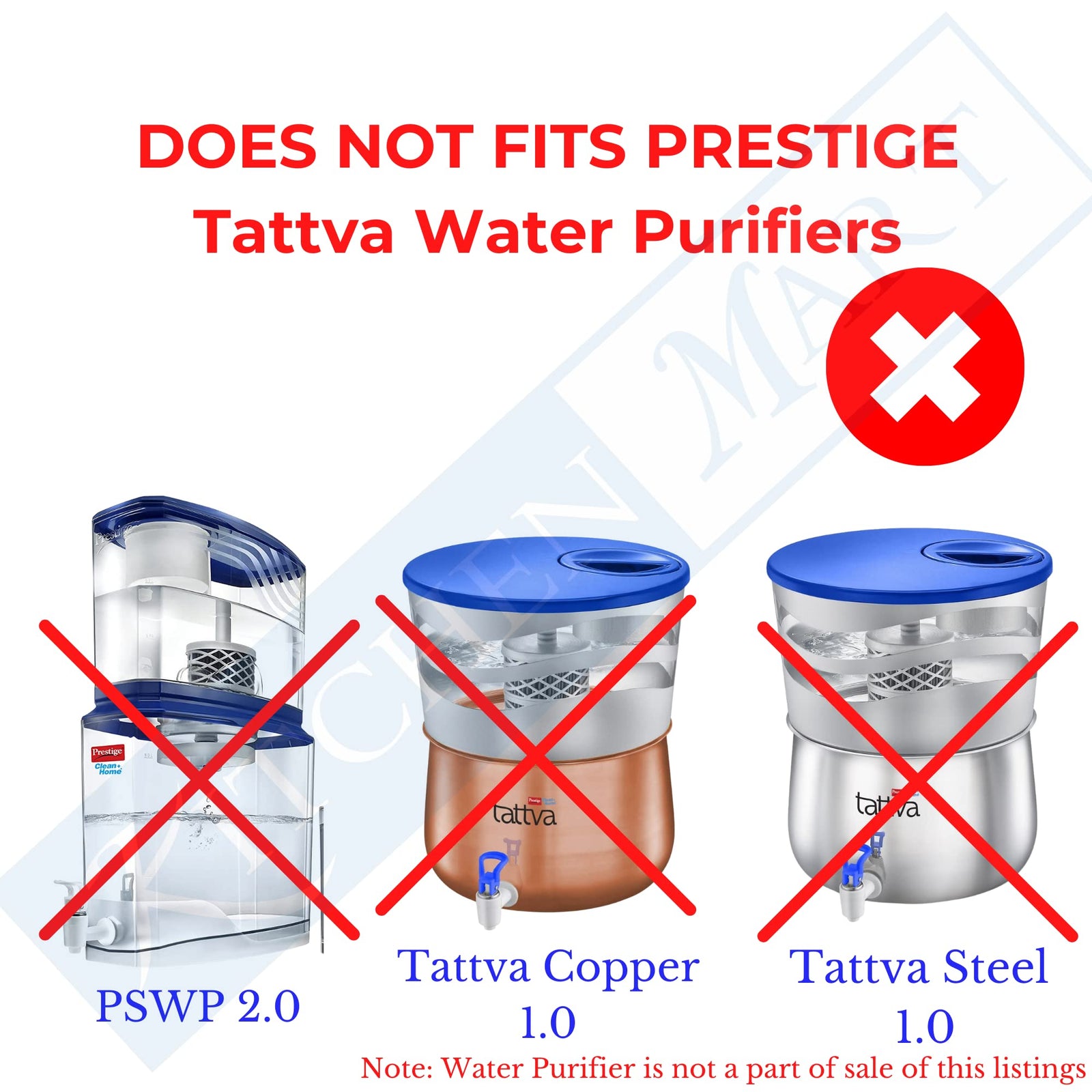 KITCHEN MART Micro Fibre Mesh for Pureit Advanced 14 Ltrs & 23 Ltrs only