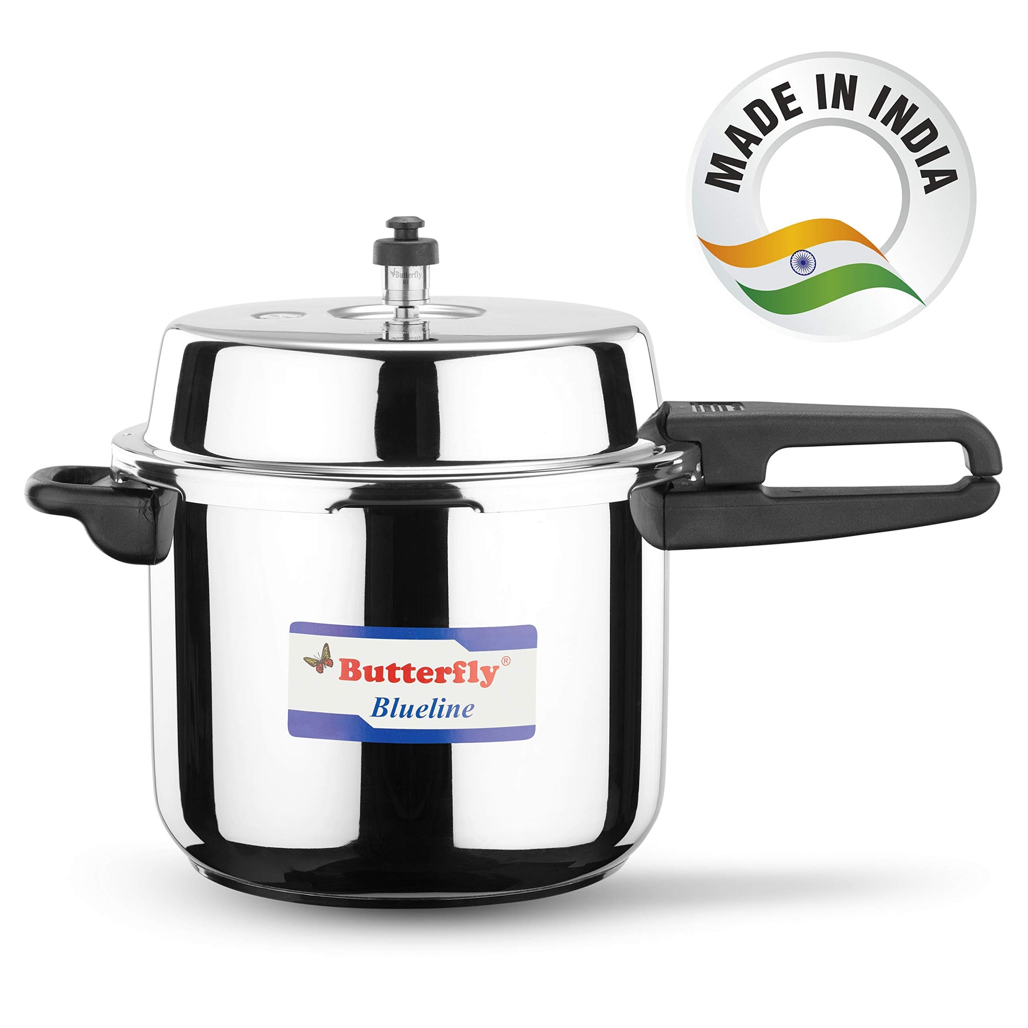 Butterfly Blue Line Stainless Steel Outer Lid Pressure Cooker, 10L