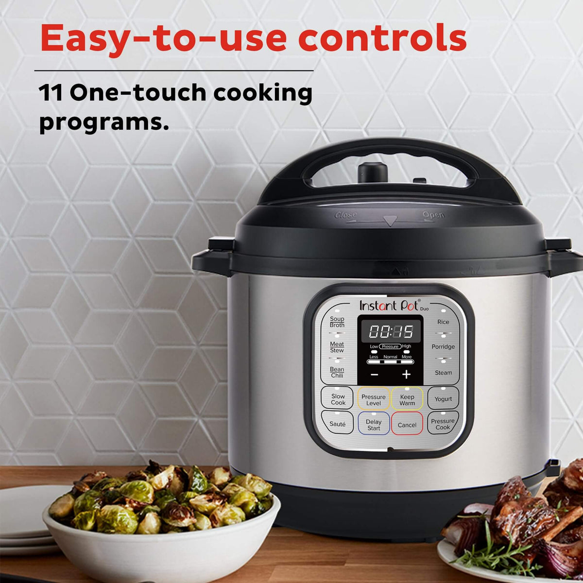 Instant Pot 3L 7-in-1 Electric Pressure Cooker – Stainless Steel Multi-Use Cooker for Rice, Slow Cooking, Steaming & More