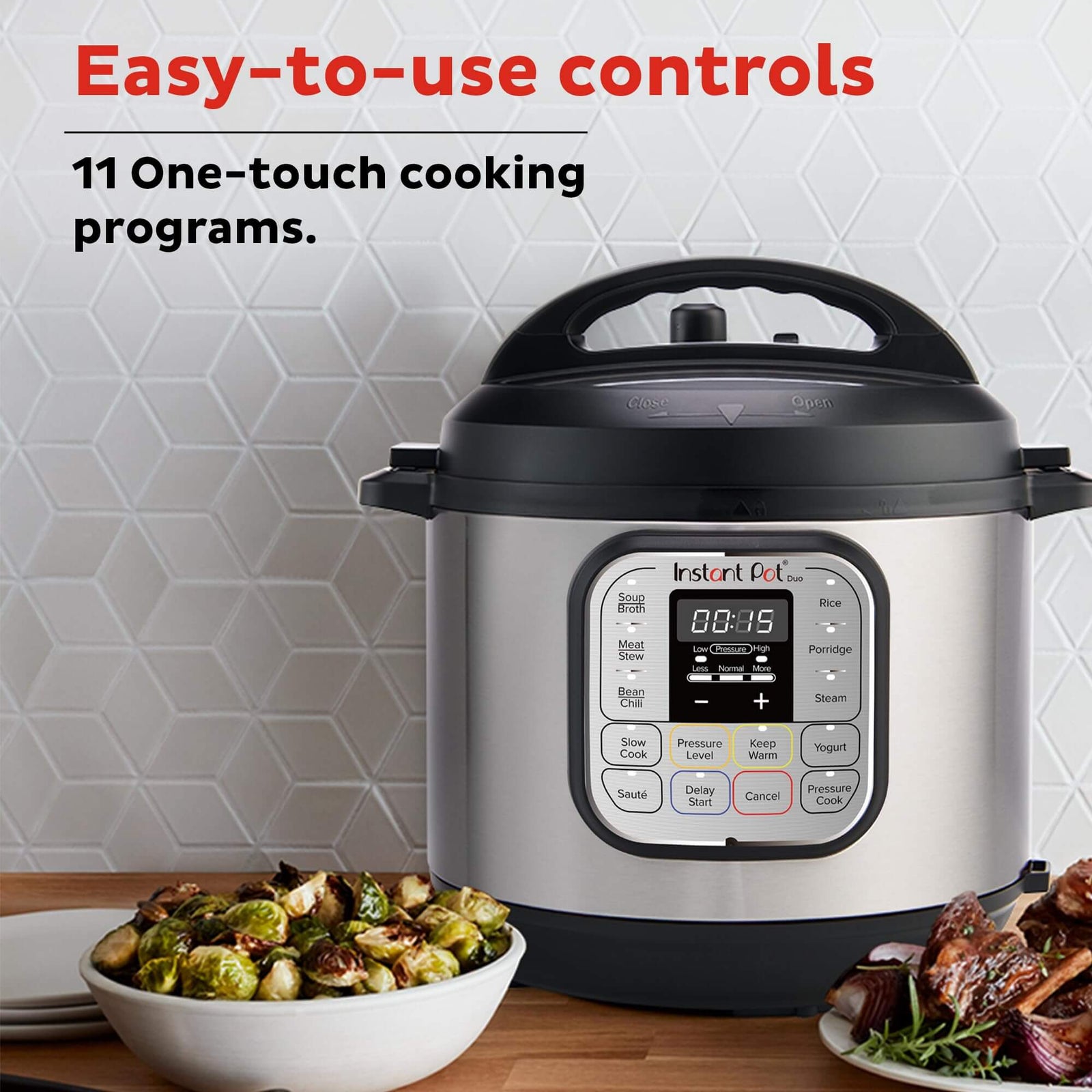 Instant Pot 3L 7-in-1 Electric Pressure Cooker – Stainless Steel Multi-Use Cooker for Rice, Slow Cooking, Steaming & More