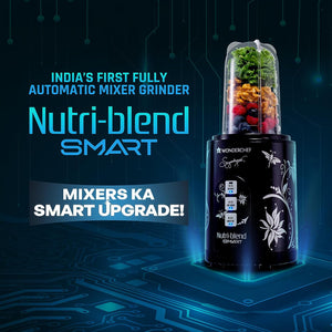 Wonderchef Nutri Blend Smart 500W - Fully Automatic Mixer Grinder | India's Best Kitchen Appliance