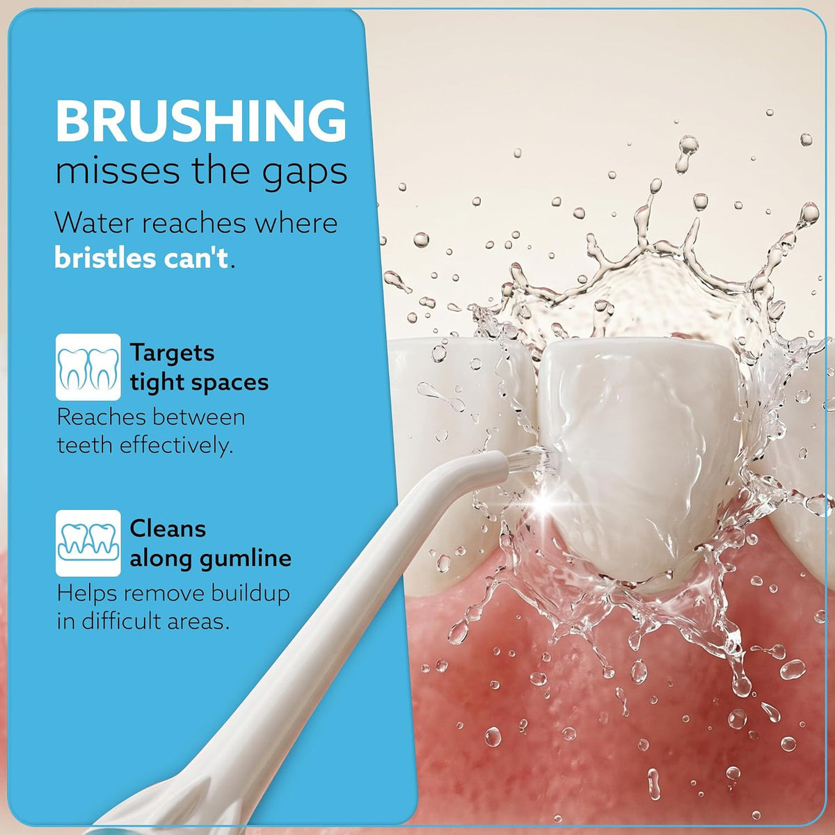 AGARO Ultra Plus Cordless Water Flosser, 200 ml Tank, 4 Cleaning Modes, 5 Nozzles, IPX7 Waterproof Oral Irrigator