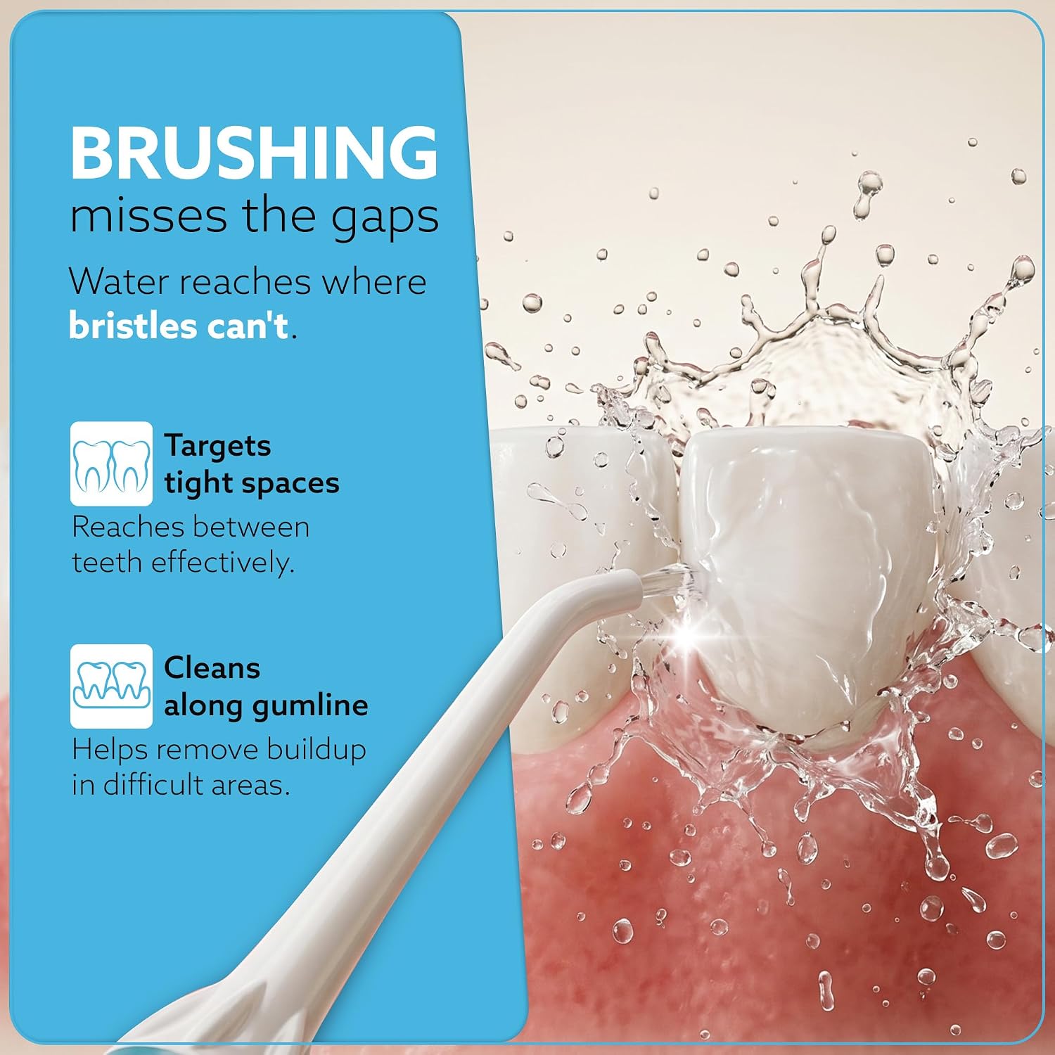 AGARO Ultra Plus Cordless Water Flosser, 200 ml Tank, 4 Cleaning Modes, 5 Nozzles, IPX7 Waterproof Oral Irrigator