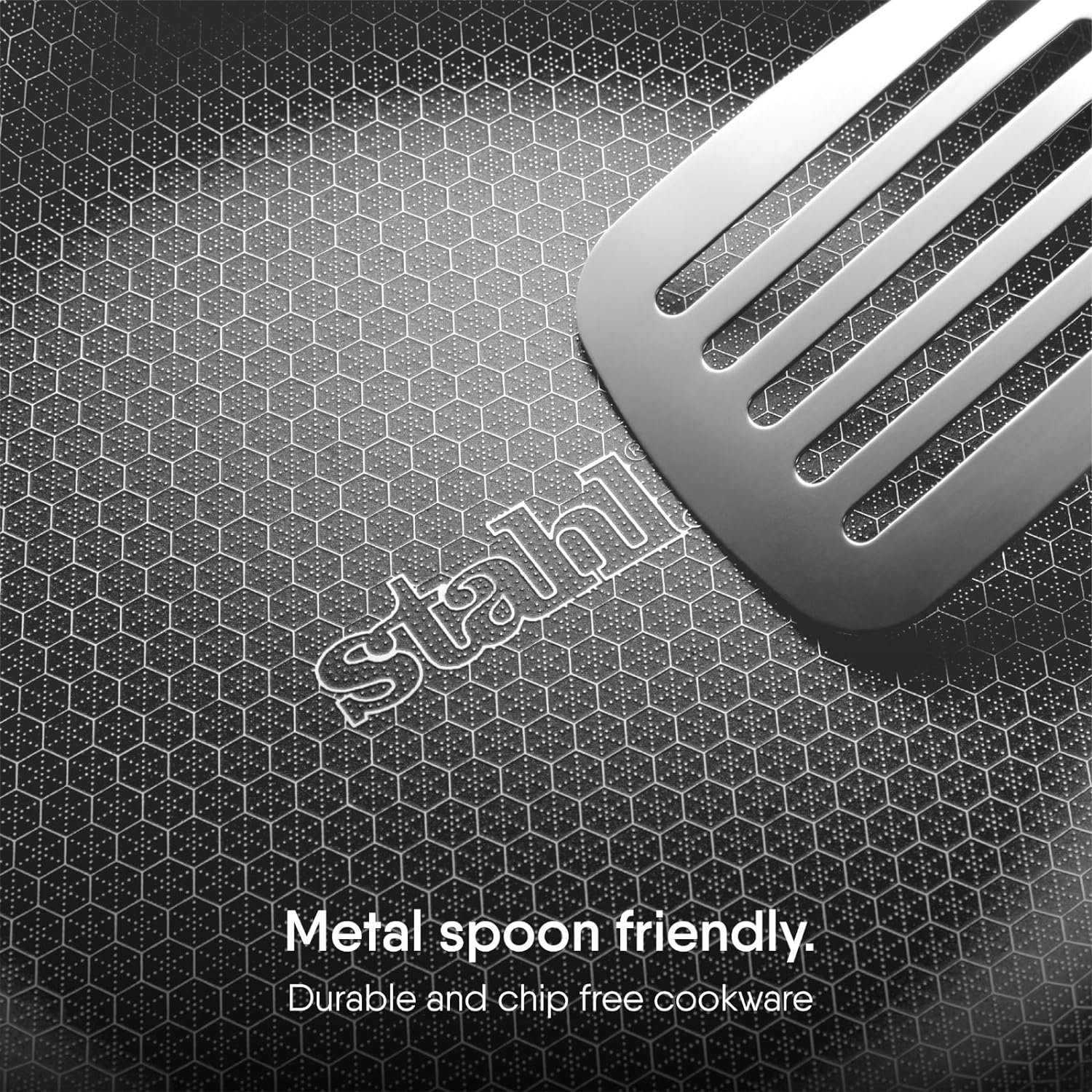 Stahl Triply Stainless Steel Artisan Hybrid Kadhai with Lid (Non-Stick)