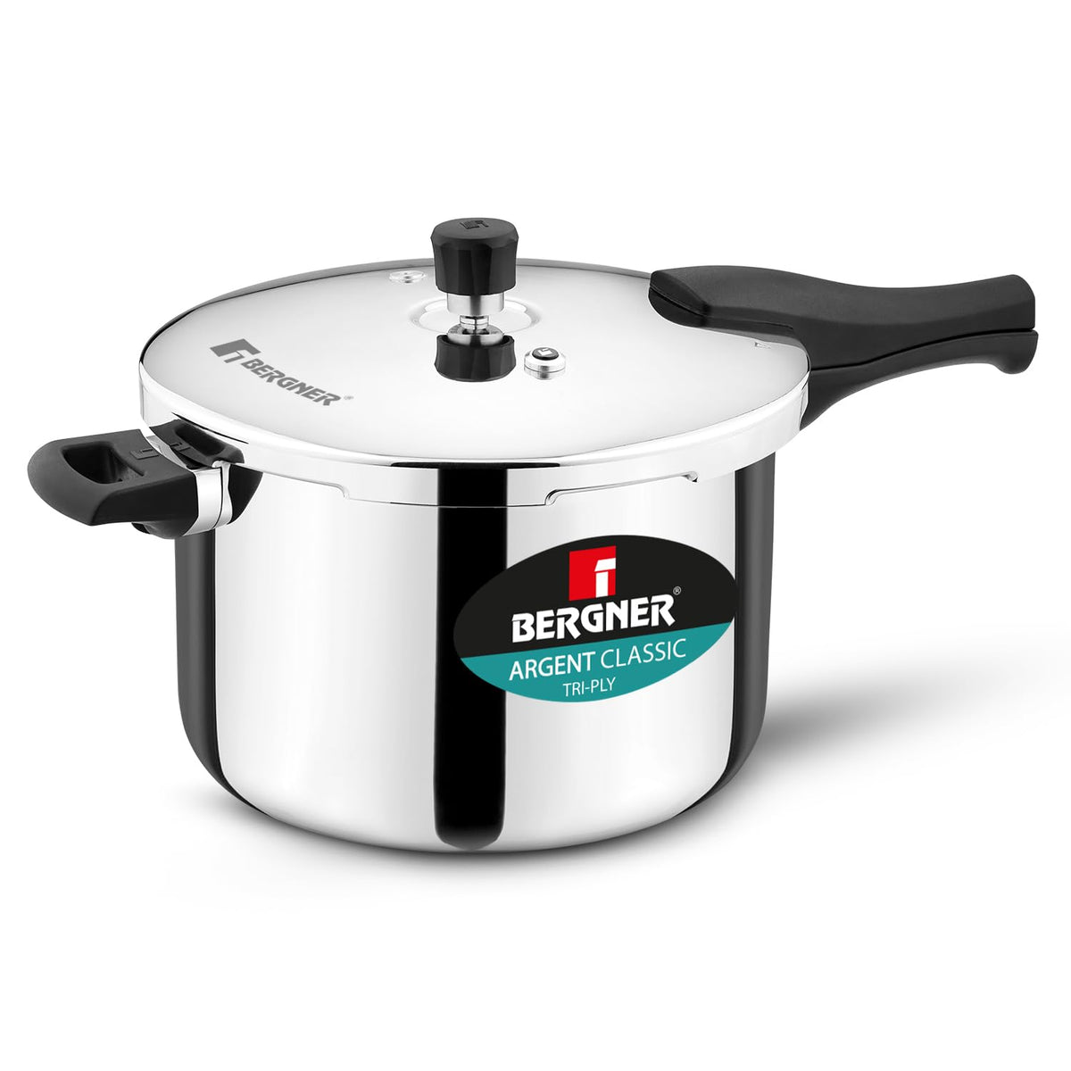Bergner Argent Classic Triply Stainless Steel Pressure Cooker - Premium Quality