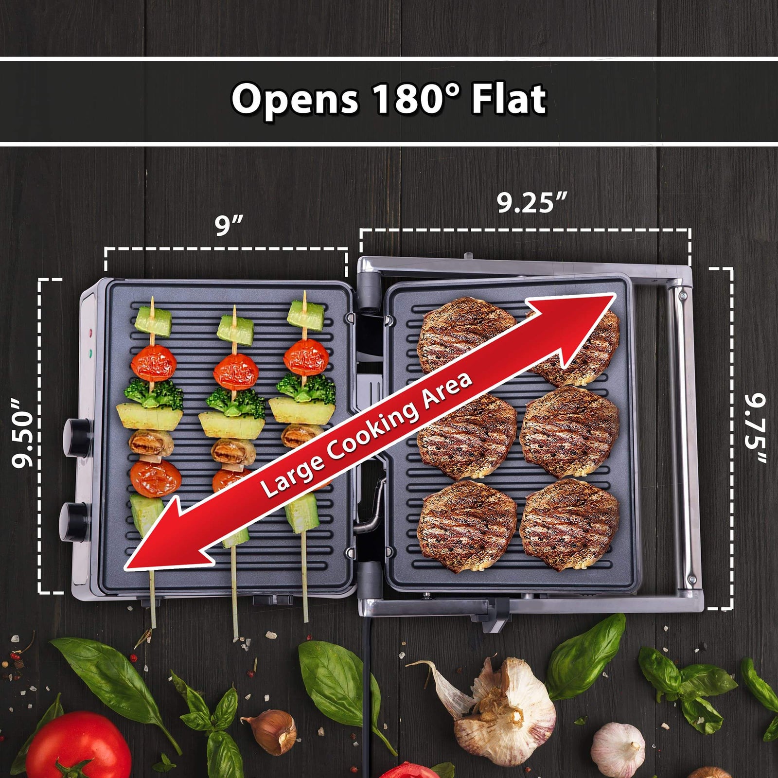 Premium kitchen appliance AGARO sandwich maker with adjustable temperature controls