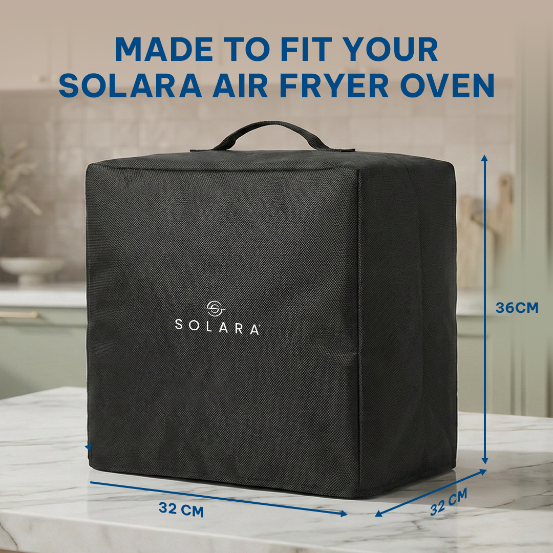 Fitted storage cover for the Solara air fryer oven