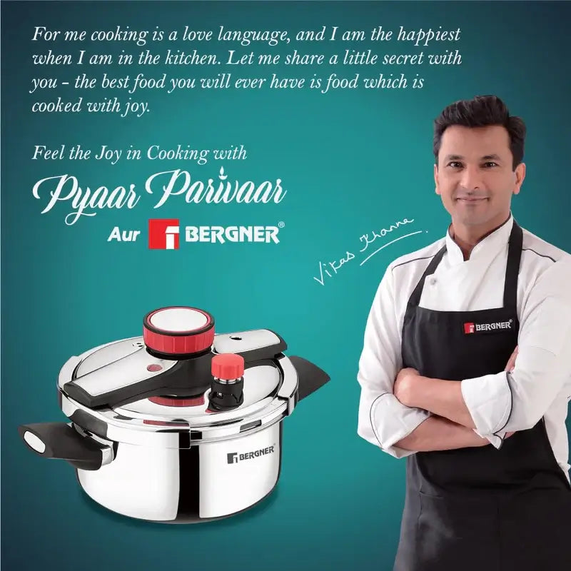 Bergner Capri 3L Triply Pressure Cooker